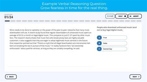 verbal reasoning aptitude test questions and answers