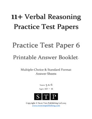Read Online Verbal Reasoning Test Papers 11 File Type Pdf 