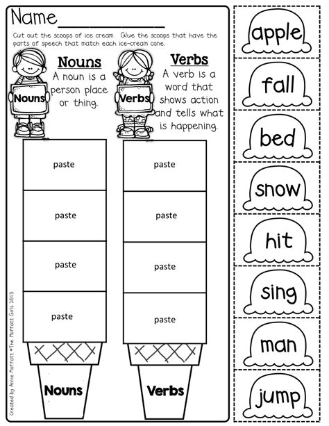 Verbs And Nouns Worksheets For Grade 3 K5 Noun Verb Worksheet - Noun Verb Worksheet