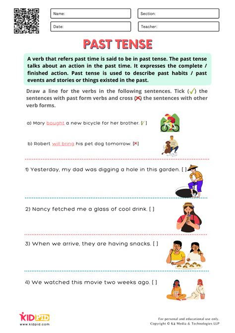 Verbs Worksheet Past Tense 2 Of 2 Past Tense Verbs Worksheet - Past Tense Verbs Worksheet