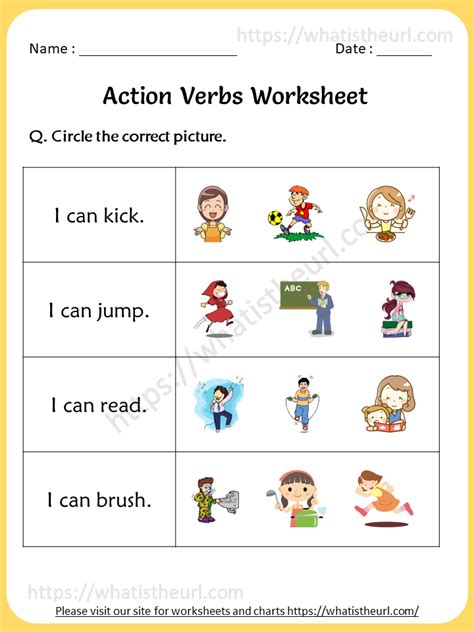Verbs Worksheets 1st Grade   Grade 1 Verbs Worksheets K5 Learning - Verbs Worksheets 1st Grade