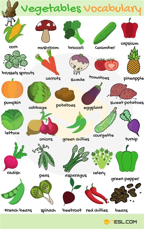 verdure in inglese