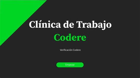 verificacion codere!