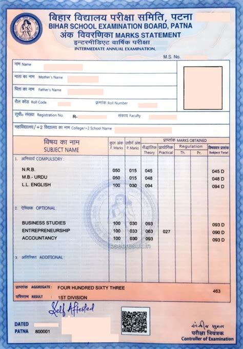 Verification In Bihar Intermediate Certificate