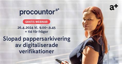 verifikationer arkivering