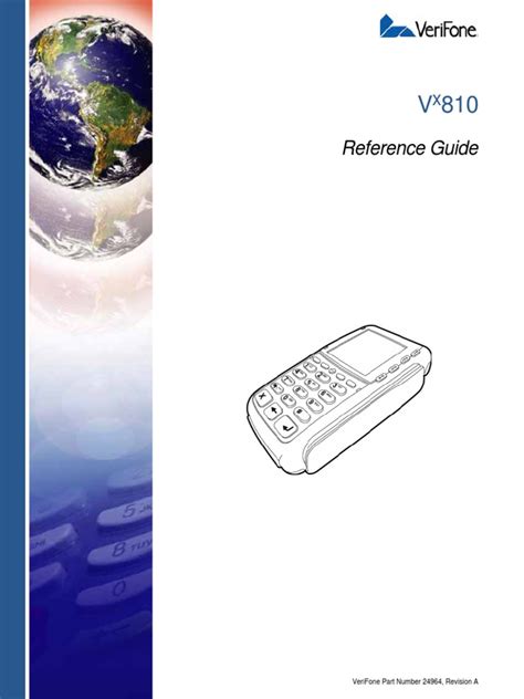 Read Online Verifone Vx810 Quick Reference Guide 