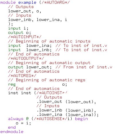 verilog syntax highlighting emacs