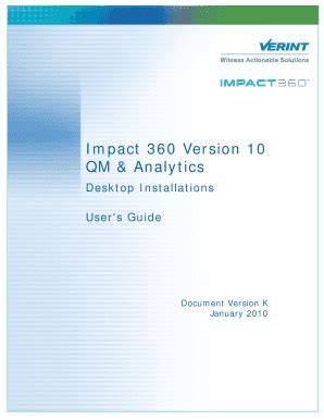 verint impact 360 user guide