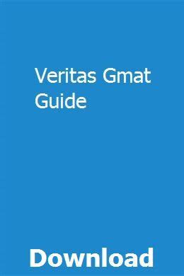 Read Online Veritas Gmat Guide 