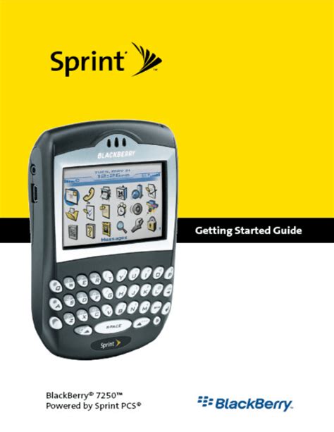 Download Verizon Blackberry 7250 User Guide 
