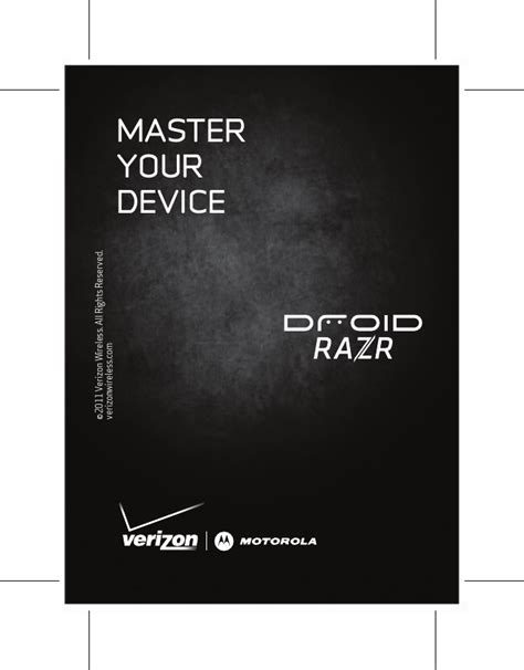 Read Online Verizon Droid Razr User Guide 