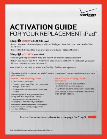 Download Verizon Ipad Activation Guide 