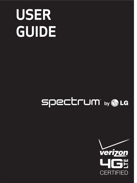 Full Download Verizon Wireless Lg Spectrum User Guide 