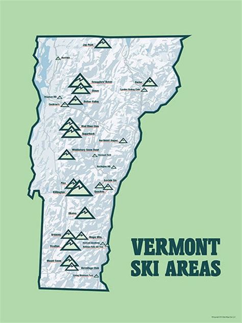 vermont ski map