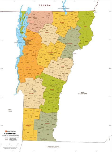 vermont vt zip code