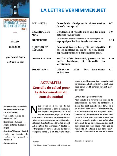 Read Online Vernimmen Pdf Gratuit 