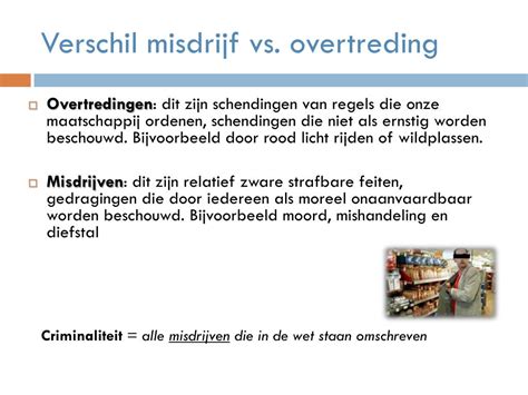 verschil overtreding misdrijf