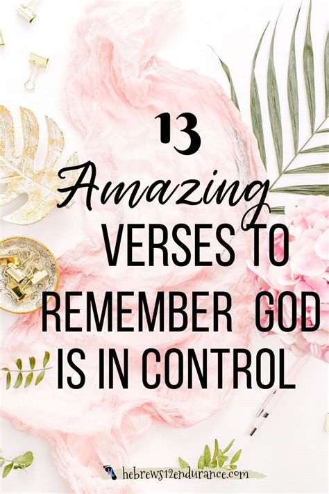 verses that god is in control