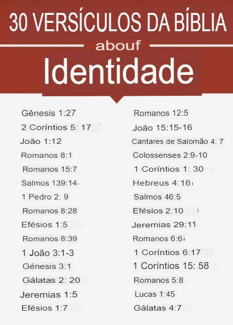 Versiculo Sobre Identidade