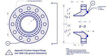 vertical pressure vessel flange design calculations
