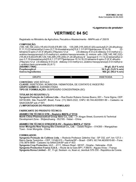 Vertimec 84 Bula