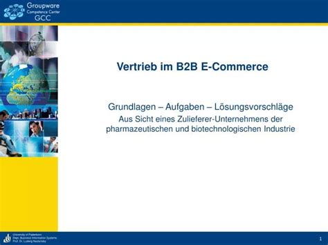 Vertrieb Im B2b E Commerce Grundlagen Aufgaben In