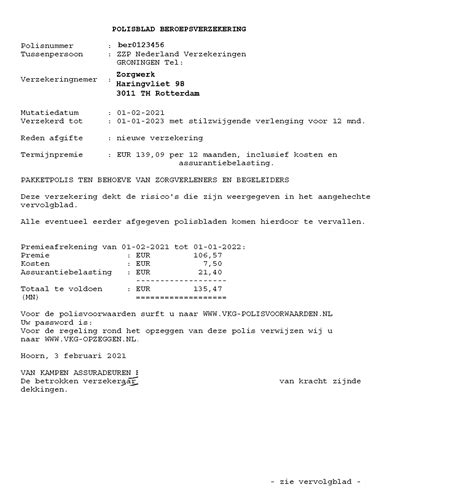 verzekering aansprakelijkheid