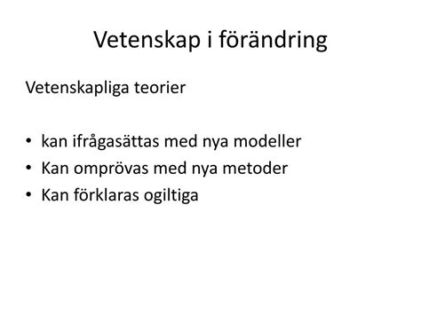 vetenskapliga metoder exempel