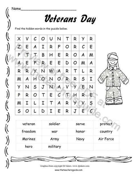 Veterans Day Worksheets Veterans Day Research Worksheet - Veterans Day Research Worksheet