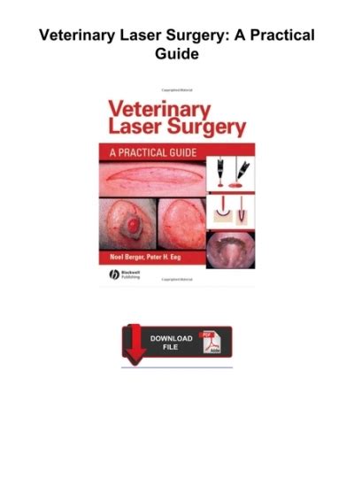 Veterinary Laser Surgery A Practical Guide Englis