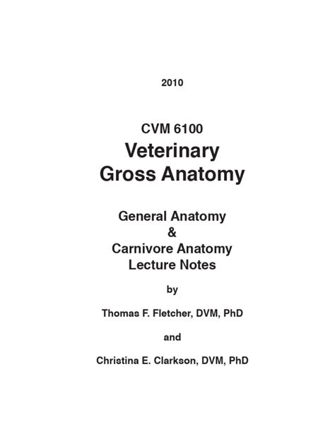 Veterinary Pathophysiology Lecture Notes