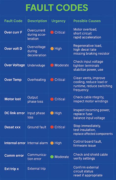 Vfd Fault Codes