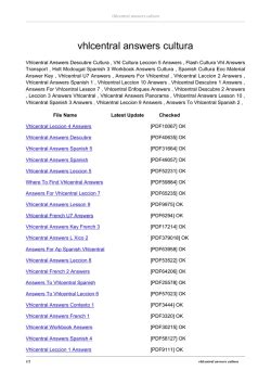 vhlcentral answer key leccion 5