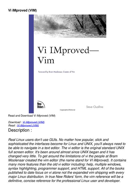 Download Vi Improved Vim 