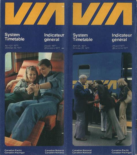 Via Rail Timetable