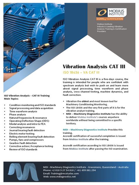 Vibration Analysts Training Course