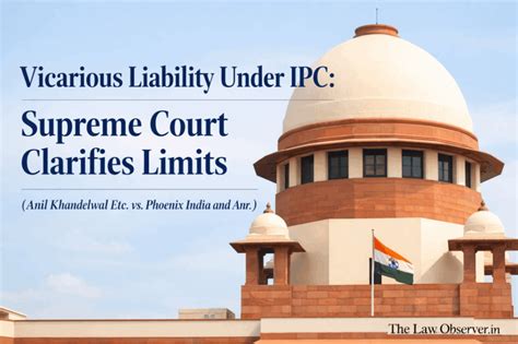 Vicarious Liability In Ipc