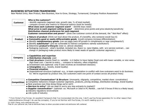 Victor Cheng Case Interview Framework Pdf