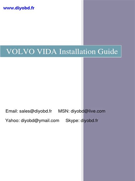 Vida Installation Instructions