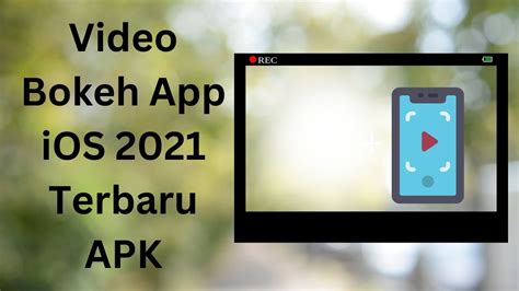 video bokeh app ios 2021