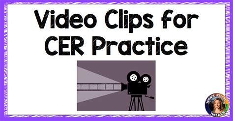Video Clips For Cer Practice Science Lessons That Cer Practice Worksheet - Cer Practice Worksheet