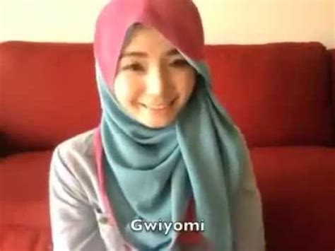 video gwiyomi gadis bertudung comel