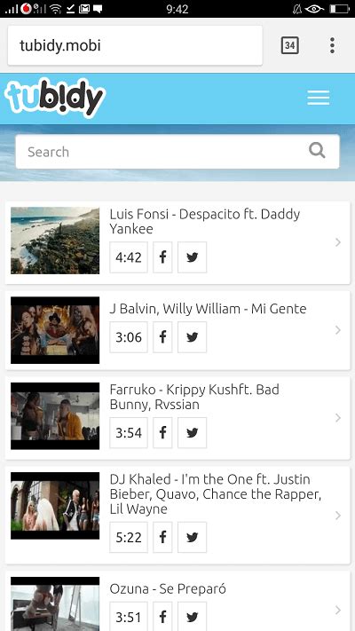 video search engine like tubidy music