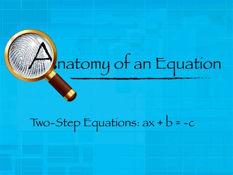 Video Tutorial Anatomy Of An Equation One Step Step By Step Subtraction - Step By Step Subtraction