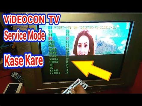 Videocon Tv Remote Service Code