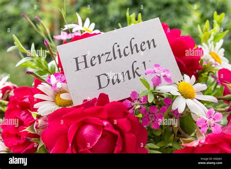 Vielen Dank Blumen