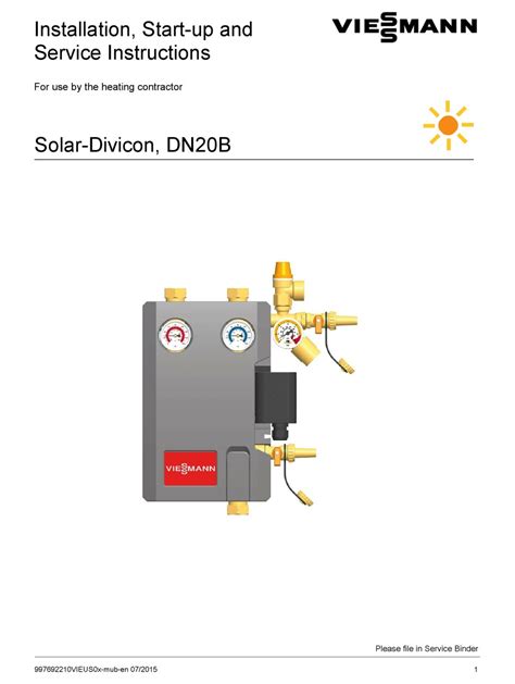 viessmann solar divicon pdf