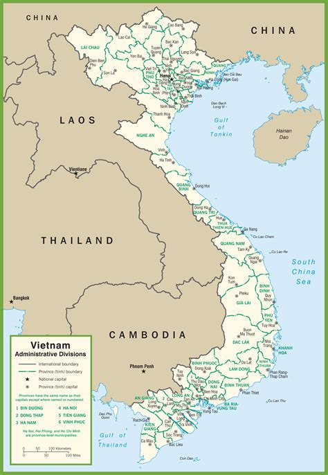 vietnam map