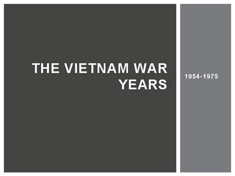 vietnam war years test with answer key
