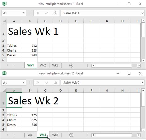 view multiple worksheets in excel in easy steps 7 tips on how to work